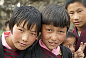 School girls, Haa, Bhutan