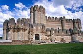 Castle, Coca. Segovia province, Castilla-Leon, Spain