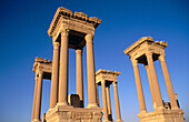 Ruins of the old Greco-roman city of Palmira. Syria