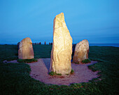 Stoneformation like a ship from the stoneage called Ale Stenar. Kåseberga. Skåne. Sweden.