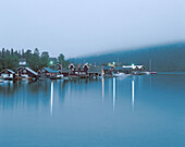Village, harbour. Norrfällsviken. Ångermanland. Sweden.