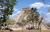 Pyramid of Kukulkan in Chichen Itza. Yucatan. Mexico