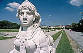 Sphinx woman in the gardens at the Palace Belvedere, Vienna, Austria 