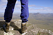 Hiker on top of the world - Mt Toolbrunup, Stirling Range National Park, Western Australia