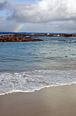 Rainbow over the sea. Peaceful Bay, Western Australia