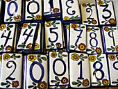 Ceramic tile numbers, Mexico
