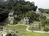 Palenque, Maya archeological site (600 - 800 A.D.). Chiapas, Mexico