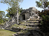 Mayan ruins of Kohunlich (Pre classic & Early Classic, 100 - 600 A.D.). Quintana Roo, Mexico