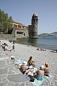 Notre Dame des Anges church. Collioure. Languedoc-Roussillon. France