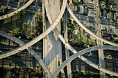 Aerial view of freeway, Oakland. California, USA
