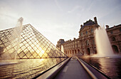 Louvre pyramid, Paris. France
