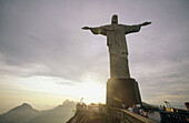 Christ The Redeemer statue on Corcovado mountain. Rio de Janeiro, Brazil