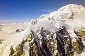 Aerial views of Mt. McKinley and the Alaska Range, Denali National Park, Alaska