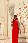 Women working, Amber Palace, Amber (near Jaipur), Rajasthan, India