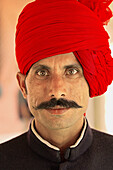 Palace Guard at the City Palace, Jaipur, Rajasthan, India