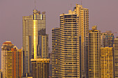 Downtown Panama City with Panama Bay in foreground, Panama