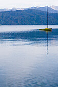 Walchensee in der Abenddämmerung, Bayern, Deutschland