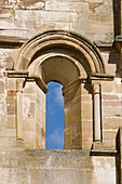 Window on apse of church, ruins of Santa Maria de Moreruela Cistercian monastery (12th century). Zamora province, Castilla-León, Spain