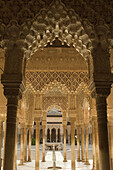 Court of the Lions, Alhambra. Granada. Andalusia, Spain