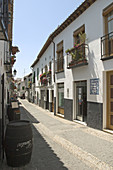 Street in the Albaycín quarter, Granada. Andalusia, Spain