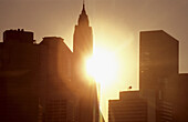 Sunset. Manhattan Skyline. New York City. United States