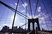 Morning. Brooklyn Bridge. Brooklyn. New York City. United States
