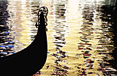 Magic Colors. Gondola in Silhouette. Venice. Italy