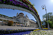 spa gardens of Meran, Vinschgau, South Tyrol, Italy