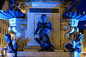 Herkules Fountain in the Maximilianstrasse, Augsburg, Bavaria, Germany, Europe