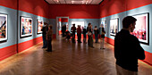 People visiting the Museum fur Kunst und Gewerbe, Hamburg, Germany