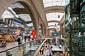 Inside the main station, Leipzig, Saxony, Germany