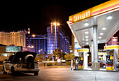 Petrol Station, Gas Station, Backyard of the Las Vegas Casinos, Las Vegas, Nevada, USA