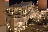 Nachtaufnahme vom Venetian Resort Hotel and Casino in Las Vegas, Nevada, Vereinigte Staaten von Amerika