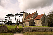 Europa, England, East Sussex, Dorfkirche in Beddingham