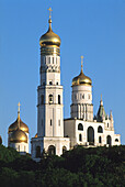 Ivan the Great bell tower in Moscow Kremlin, XVIth and XIXth century. Moscow, Russia.