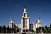Stalin-era building of Moscow state university, Moscow, Russia