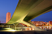 Bridge in Ciudad de las Artes y de las Ciencias. Valencia. Spain.