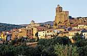 Castle and collegiate church. Xith c. Àger. La Noguera. Lleida province. Catalunya. Spain.