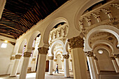 Synagogue of Santa María la Blanca, mudejar style built 12th century. Toledo. Castilla-La Mancha, Spain