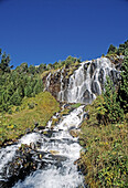 Falls. Esera river. Pyrinees. Ribagorza. Huesca province. Aragon. Spain.