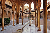 Patio de los Leones. Alhambra. Granada. Andalucia. Spain.