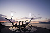 Viking ship sculpture, Reykjavik. Iceland