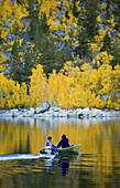 Fishermen. Sierra Nevada Mountains, California. USA