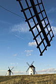 Windmills, Mota del Cuervo. Cuenca province, Castilla-La Mancha, Spain