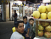 Boys at Aleppo juice bar, Syria