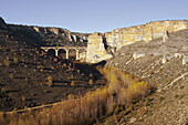 Riaza river canyon. Castile-Leon. Spain