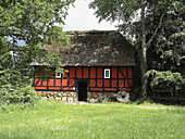 Old water mill. Hjerl Hede open air museum, Sevel, jutland, Denmark