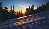 Winter sunset, Turiec region, Slovakia