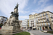 Monument A la batalla de Vitoria in Virgen Blanca square. Vitoria-Gasteiz. Alava. Euskadi. Spain.