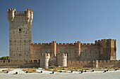 La Mota Castle, built 15th century. Medina del Campo. Valladolid province. Spain.